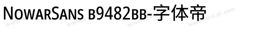NowarSans b9482bb字体转换